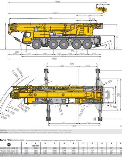 130 Ton Mobile Crane Hire - All Terrain Liebherr LTM 1130-5.1 ...