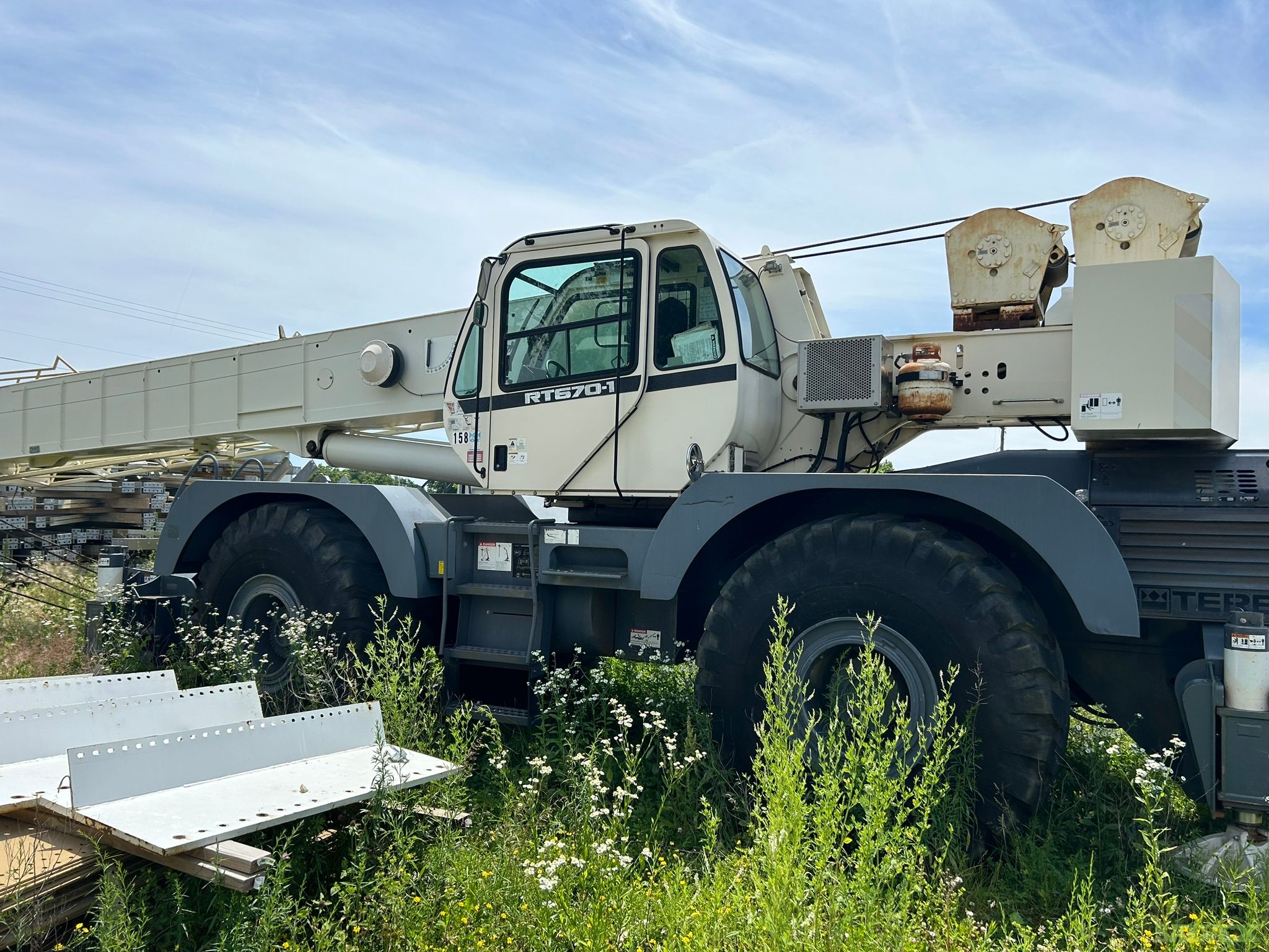 70 ton terex rough terrain crane for sale 2011 model